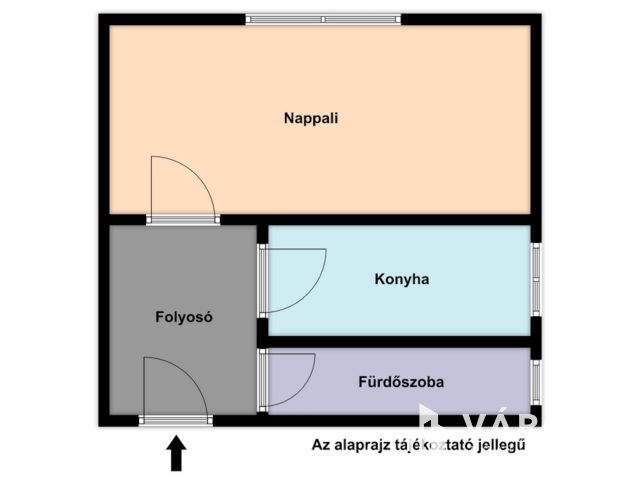 1.emeleti, könnyen 2 szobássá alakítható lakás a Reitter-en